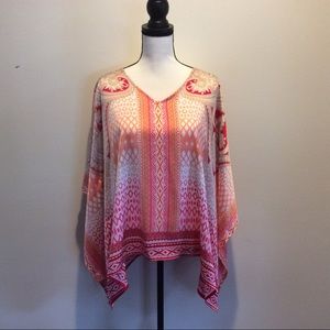Chico’s Pink Orange Blouse S/M